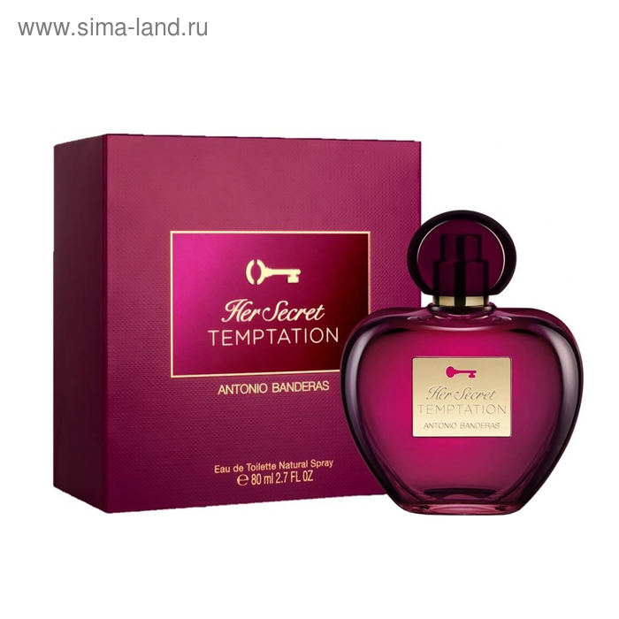 Туалетная вода Antonio Banderas Her Secret Temptation, 80 мл Туалетная вода Antonio Banderas Her Secret Temptation, 80 мл