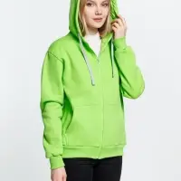 Толстовка на молнии с капюшоном Siverga Heavy, зеленое яблоко, размер L Толстовка на молнии с капюшоном Siverga Heavy, зеленое яблоко, размер L