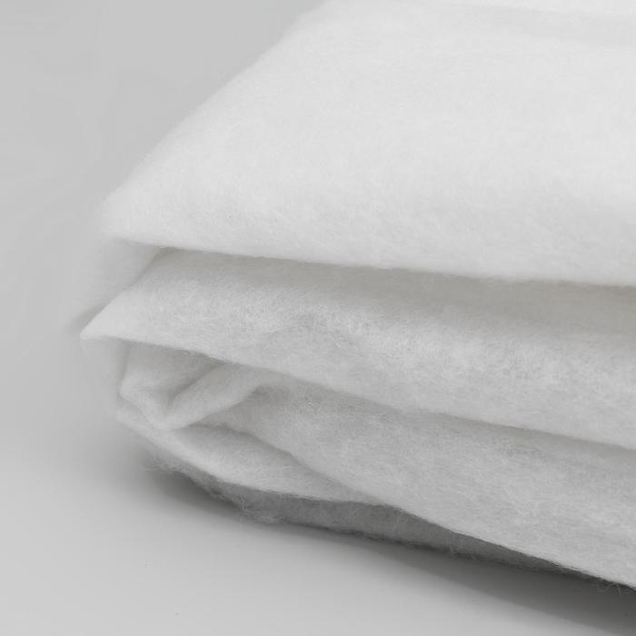 Синтепон полотно нетканое, 100 гр/кв. метр, 150 &times; 200 см, цвет белый