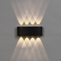 Светильник фасадный «Полусфера», FSD-067, 8 Вт, 3000К, 4 луча, IP65, 220 В, пластик, черный 100842 Светильник фасадный «Полусфера», FSD-067, 8 Вт, 3000К, 4 луча, IP65, 220 В, пластик, черный 100842