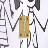 Ширма раскраска для детей "Подружки. Паттерн Doodle style", 200х160 см