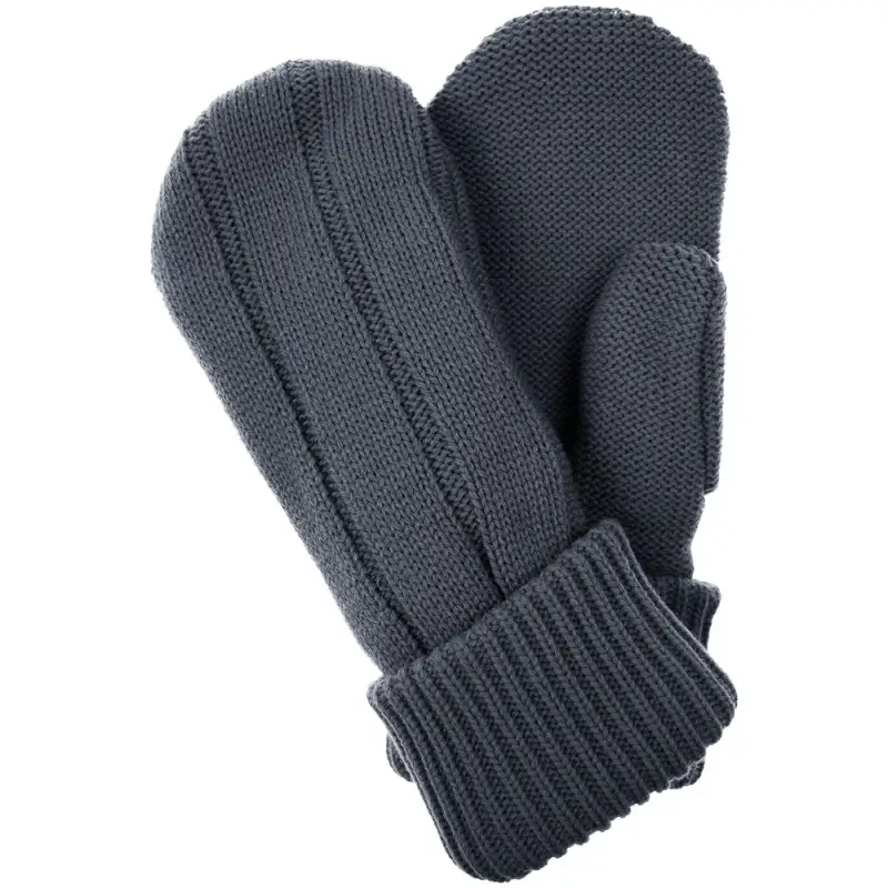 Варежки Knit Beat, серые (графит), размер S/M