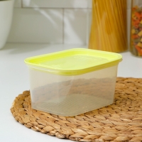 Набор контейнеров пищевых с паровыпуском, 3 шт: 750 мл, 500 мл, 500 мл, прямоугольные, цвет микс