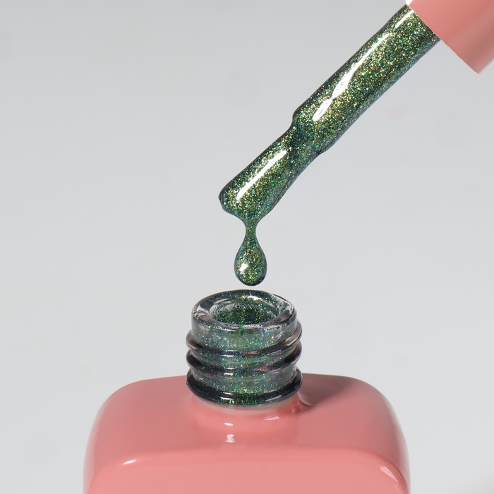 Гель лак для ногтей &laquo;CAT`S EYE SHINE&raquo;, 3-х фазный, 10 мл, LED/UV, цвет зелёный (41)