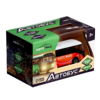 Автобус металлический &laquo;Междугородний&raquo;, масштаб 1:64, цвет красный