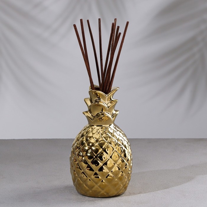 Диффузор керамический Диффузор керамический "Ананас", 150 мл, золото, кокос
