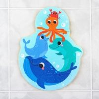 Мягкий пазл для малышей &laquo;Пирамидка: Морские животные&raquo;, 5 деталей, Крошка Я