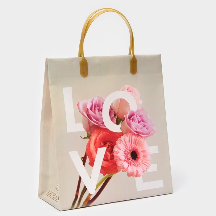 Пакет Пакет "Любовь", мягкий пластик, 26 х 23 см, 100 мкм