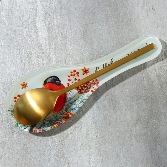 Подарочный набор новогодний «Новый год»: подставка под ложку, лопатка Подарочный набор новогодний «Новый год»: подставка под ложку, лопатка