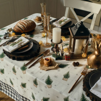 Скатерть новогодняя Этель Happy New Year 149х220см с ГМВО, 100% хлопок, 190г/м2 Скатерть новогодняя Этель Happy New Year 149х220см с ГМВО, 100% хлопок, 190г/м2