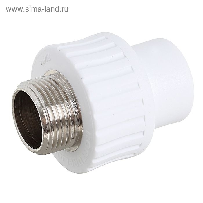 Муфта комбинированная RTP, d=20 мм x 3/4 Муфта комбинированная RTP, d=20 мм x 3/4", наружная резьба, полипропиленовая