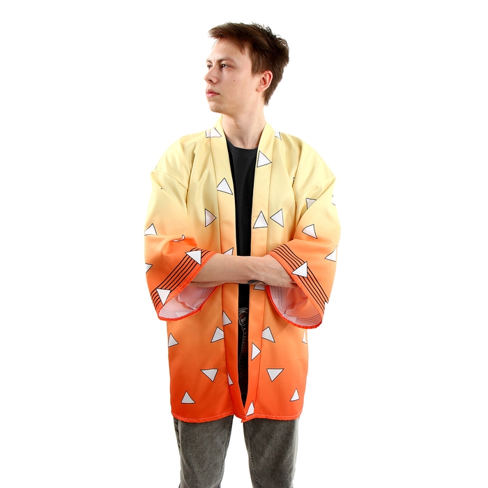 Карнавальное хаори «Демонический клинок», р. 44-46 (M), цвет жёлтый Карнавальное хаори «Демонический клинок», р. 44-46 (M), цвет жёлтый