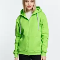 Толстовка на молнии с капюшоном Siverga Heavy, зеленое яблоко, размер L Толстовка на молнии с капюшоном Siverga Heavy, зеленое яблоко, размер L