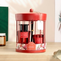 Набор в клетке "Ароматный дуэт" диффузор 100 мл и свеча 5х6 см, гранатовое дерево Набор в клетке "Ароматный дуэт" диффузор 100 мл и свеча 5х6 см, гранатовое дерево