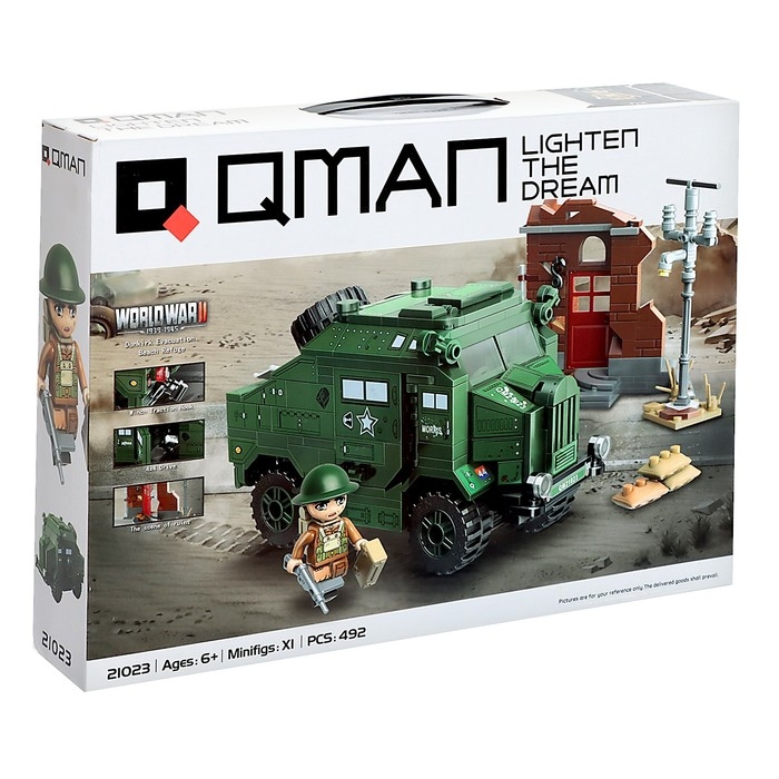 Конструктор &laquo;Вторая мировая война. Бронемашина&raquo;, 492 детали