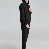 Толстовка на молнии с капюшоном Siverga 2.0, черная, размер 4XL