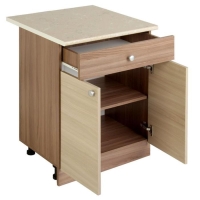 Шкаф напольный, 800 &times; 450 &times; 840, Ясень шимо темный/Ясень шимо светлый