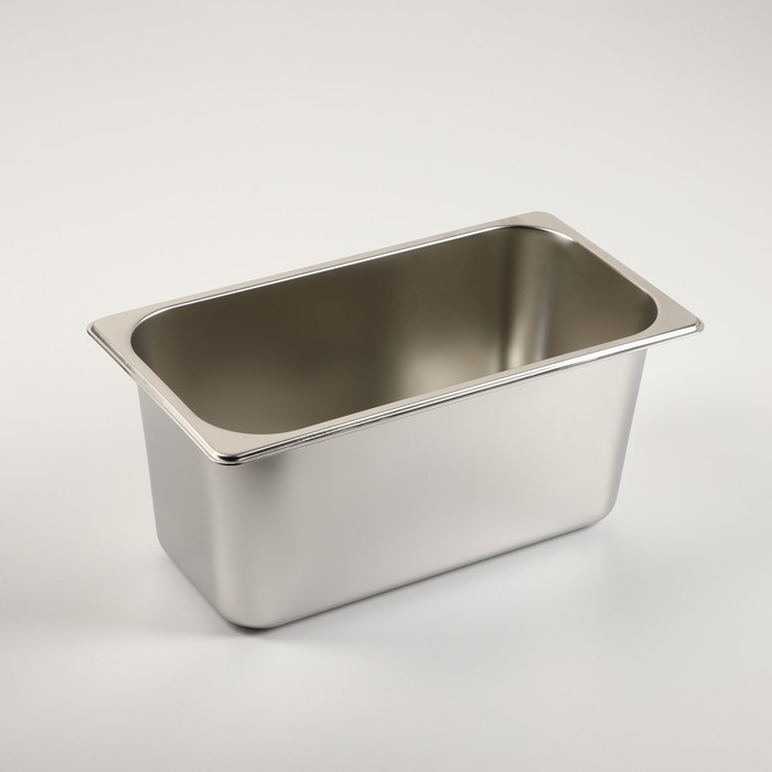 Гастроемкость 1/3 из нержавеющей стали, 150 мм, 32,5&times;17,6&times;15 см, толщина 0,8 мм