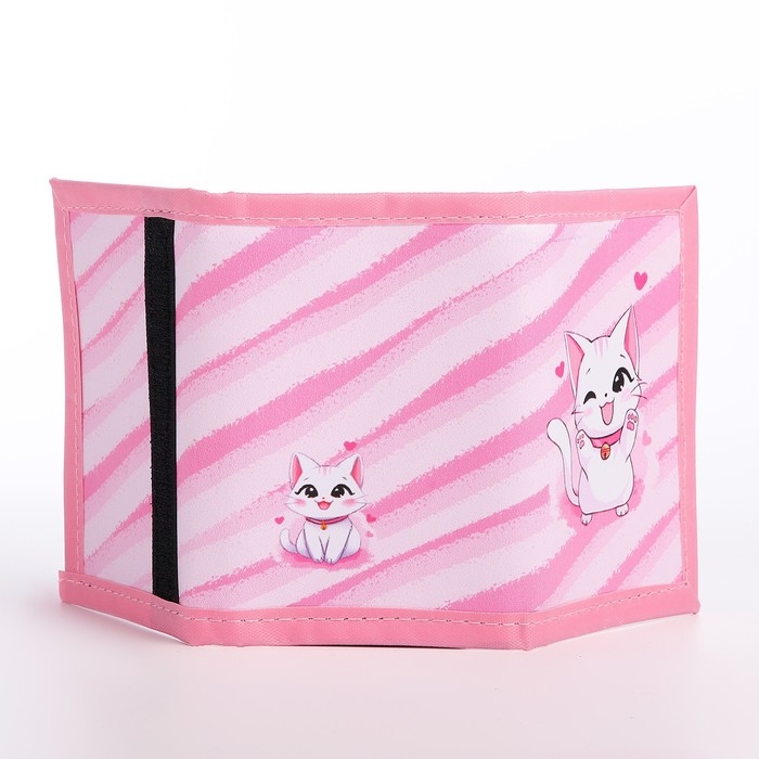 Подарочный набор для девочки &laquo;Котик с сердечком&raquo; кошелёк, блокнот, ручка