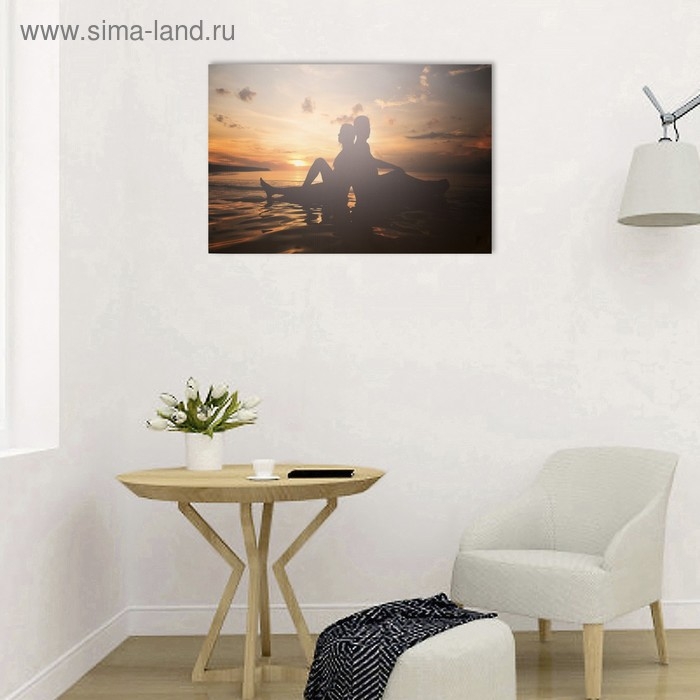 Картина на холсте "На закате" 60*100 см