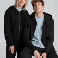 Толстовка на молнии с капюшоном Siverga 2.0, черная, размер 4XL