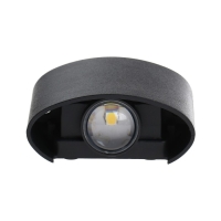 Светильник фасадный «Полусфера», FSD-074, 2 Вт, 4000К, 1 луч, IP65, 220 В, пластик, черный 1008420 Светильник фасадный «Полусфера», FSD-074, 2 Вт, 4000К, 1 луч, IP65, 220 В, пластик, черный 1008420