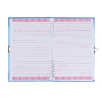 Записная книжка подарочная на замочке, А5, 50 листов, линия, "Цветочки", МИКС Записная книжка подарочная на замочке, А5, 50 листов, линия, "Цветочки", МИКС