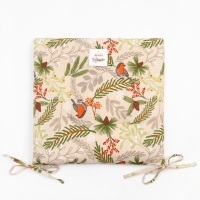 Сидушка на стул Доляна "Bullfinch" 42х42 см, 100% хлопок, рогожка 164 г/м2 Сидушка на стул Доляна "Bullfinch" 42х42 см, 100% хлопок, рогожка 164 г/м2