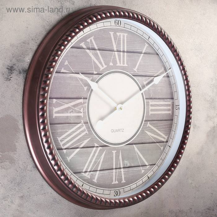 Часы настенные интерьерные большие "Лейрия", d-50 см
