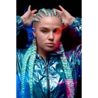 ZUMBA Канекалон двухцветный, гофрированный, 60 см, 100 гр, цвет светло-фиолетовый/розовый(#BY44) ZUMBA Канекалон двухцветный, гофрированный, 60 см, 100 гр, цвет светло-фиолетовый/розовый(#BY44)