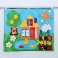 Коврик развивающий тактильный &laquo;Домик&raquo;, 60 &times; 50 см, по методике Монтессори