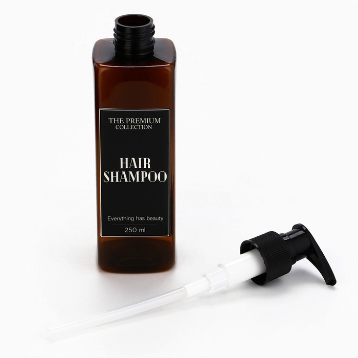 Дозатор для шампуня, кондиционера, гель для душа The premium collection, 250 мл, МИКС