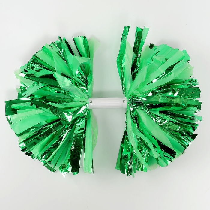 Помпон 1шт, цвет зеленый, фольга Помпон 1шт, цвет зеленый, фольга