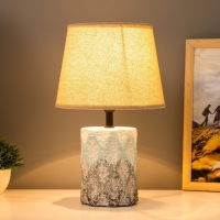 Настольная лампа "Сан" E14 40Вт голубой-серый 20х20х33 см RISALUX