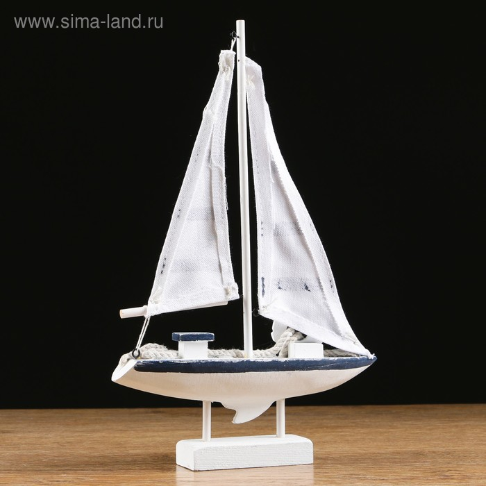 Яхта &laquo;Виват&raquo;, 21х7х32 см, белая