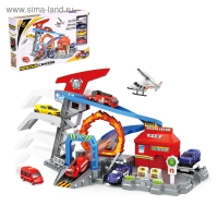 Парковка «Пит Стоп», 3 машины + вертолет, лифт Парковка «Пит Стоп», 3 машины + вертолет, лифт