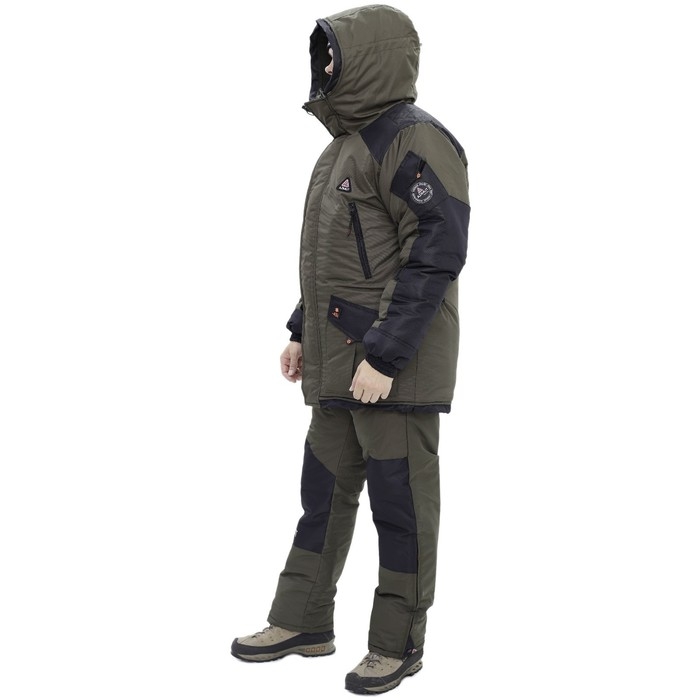 Костюм Костюм "ГОРКА Зимняя", taslan, размер 54, цвет хаки/чёрный