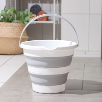 Ведро складное &laquo;Флекс&raquo;, 10 л, 32&times;34&times;26 см, цвет смоки