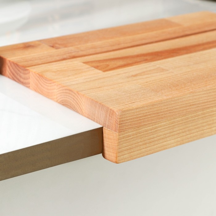 Доска разделочная с упором Adelica «Мастер шеф», 30×20×1,8 см, пропитано минеральным маслом, берёза Доска разделочная с упором Adelica «Мастер шеф», 30×20×1,8 см, пропитано минеральным маслом, берёза