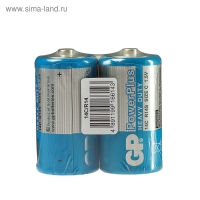 Батарейка солевая GP PowerPlus Heavy Duty, C, R14-2S, 1.5В, спайка, 2 шт. Батарейка солевая GP PowerPlus Heavy Duty, C, R14-2S, 1.5В, спайка, 2 шт.