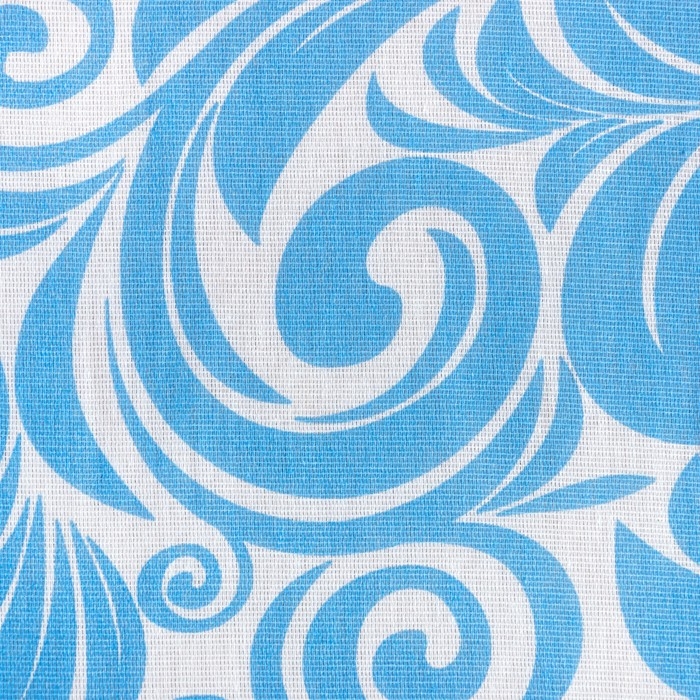 Простыня 1,5 сп Экономь и Я 150*215&plusmn;3 "Танец ветра" цв.голубой,100 гр/м2,100%хлопок,бязь