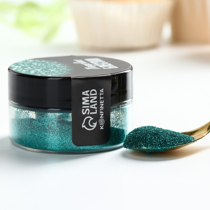 Блёстки пищевые пасха мелкой фракции бирюзовые для капкейков, тортов и напитков, 5 г. Блёстки пищевые пасха мелкой фракции бирюзовые для капкейков, тортов и напитков, 5 г.