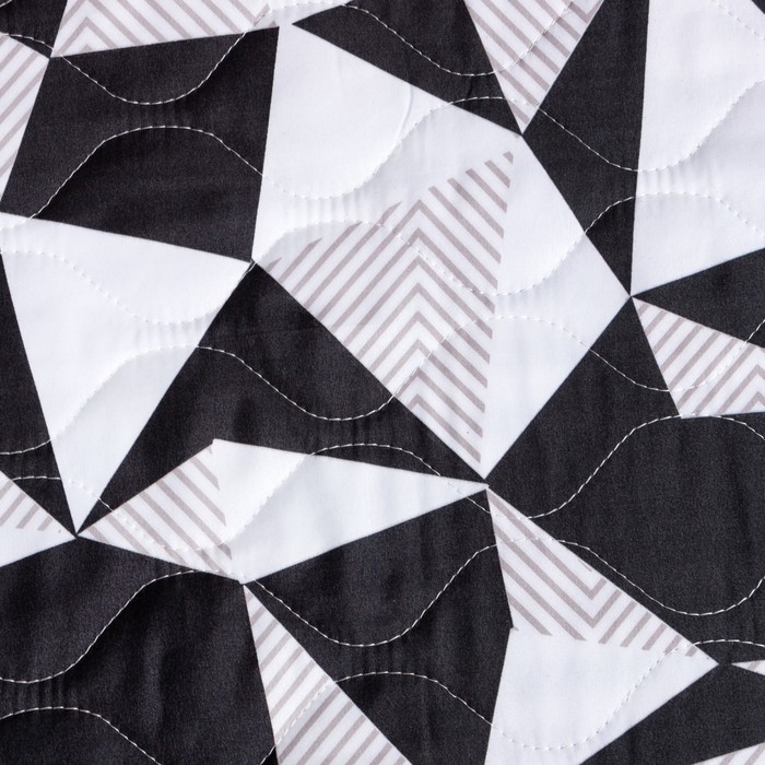 Покрывало LoveLife 2 сп Black and white 180*210&plusmn;5 см, новосатин,80 г/м2