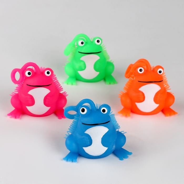 Мяч детский резиновый ёжка световой «Лягушка», цвета МИКС , в шоубоксе Мяч детский резиновый ёжка световой «Лягушка», цвета МИКС , в шоубоксе