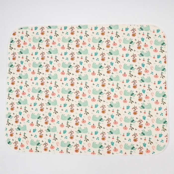 Пеленка на непромокаемой основе, 80*100 см &laquo;Мишки&raquo;