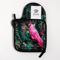 Набор кухонный &laquo;Limited edition&raquo; варежка-прихватка 20х28см, прихватка 19х19см,100% хл