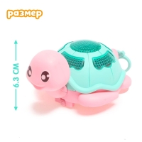 Игрушка заводная &laquo;Черепаха&raquo;, световые эффекты, цвета МИКС