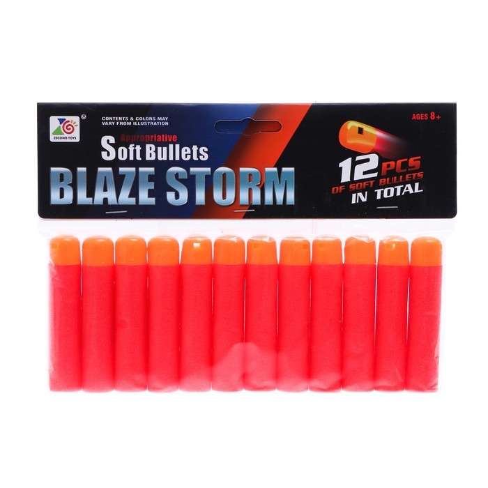 Набор мягких МЕГА пуль, 12 штук Набор мягких МЕГА пуль, 12 штук