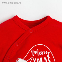 Комбинезон Крошка Я "Happy winter 2", рост 68-74 см, красный