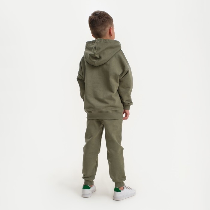 Костюм детский (худи, брюки) KAFTAN Костюм детский (худи, брюки) KAFTAN "Basic line", размер 32 (110-116), цвет хаки